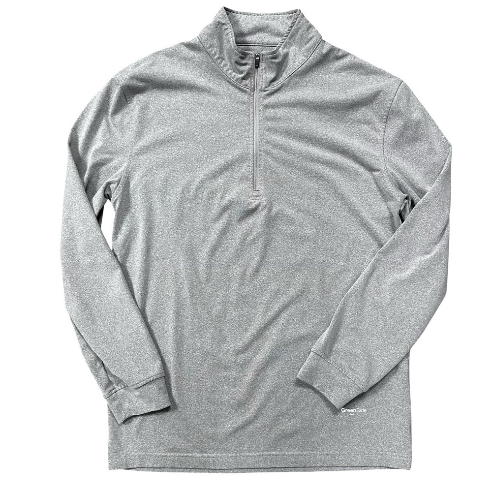 Greenside Golf Gray Polo Quarter Zip Up Pullover Size Small Athleisure Sporty